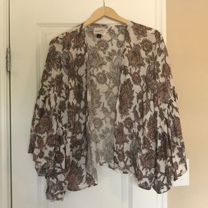 Cropped Kimono Style Cardigan